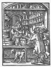 La boutique d’un apothicaire en 1568