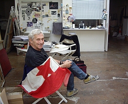Vladimir Velickovic dans son atelier le 21 septembre 2011