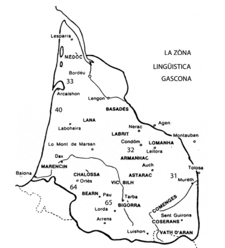Carte du gascon