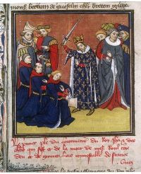 Le roi adoubant ses vassaux