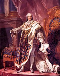 Portrait de Louis XV en costume de sacre par Louis-Michel van Loo