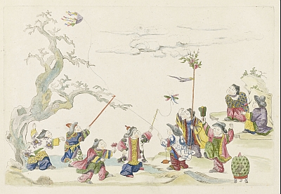 Planche extraite de l’album de Fraisse, "Livre de desseins chinois" tirés d’après les originaux de Perse, des Indes, de la Chine et du Japon, dessinés et gravés en taille-douce par le Fraisse, peintre de S.A.S. Monseigneur le Duc. Inv. 2005.26.F°5, Chantilly - musée Condé