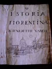 "Istoria fiorentina" de Benedetto Varchi, manuscrit du XVIe siècle sur Florence