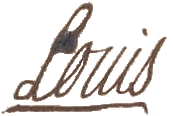 La signature de Louis XV