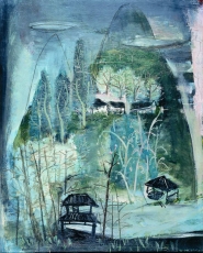 Zao Wou-ki : Paysage de montagne