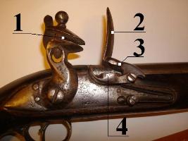 1- un chien à silex