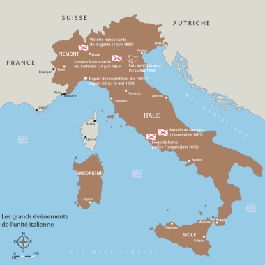 Les grands évènements de l’unité italienne