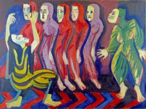 Ernst Ludwig Kirchner, Totentanz der Mary Wigman, 1926-1928