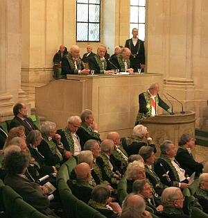 Cérémonie d’installation de Régis Wargnier au sein de l’Académie des beaux-arts, 1er février 2012