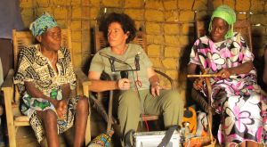 Sylvie Le Bomin en enregistrement