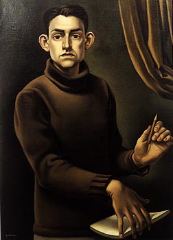 Autoportrait du peintre français Georges Rohner (1913-2000), membre de l’Académie des beaux-arts