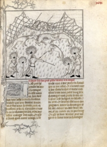 Manuscrit 619 Livre de la chasse, "chasse au loup"