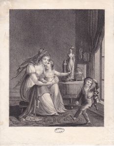 Image traditionnelle de la mère avec ses enfants