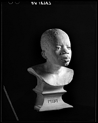 Pygmy, (Ota Benga), buste en plâtre, Etats-Unis, 1906