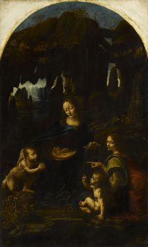 Vierge à l’Enfant avec saint Jean Baptiste et un ange, dite La Vierge aux rochers. Vers 1483-1490 ?