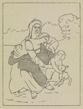 Détail du dessin de Pfister, "Un souvenir d’enfance de Léonard de Vinci", Sigmund Freud (1856-1939). Première traduction française, éd. Marie Bonaparte. Paris, Gallimard, 1927.