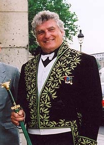 Léonard Gianadda, le jour de son installation au sein de l’Académie des beaux-arts, 4 juin 2003