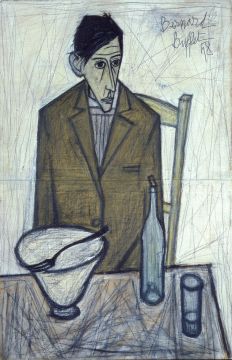 Le buveur, 1948, huile sur toile, 100 x 65 cm. Legs du docteur Girardin au  Musée d’Art moderne de la ville de Paris en 1953