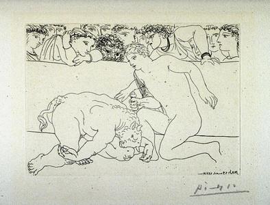 Minotaure vaincu de Pablo Picasso (1933)