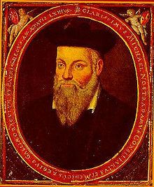 Portrait de Nostradamus. Par son fils, César de Nostredame.