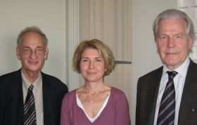 Pierre Brunel, Frédérique Toudoire-Surlapierre et Robert Kopp à Canal Académie