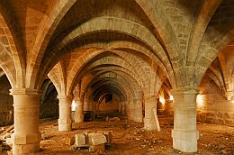 Le Cellier du Collège des Bernardins en travaux