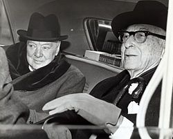 Sir Winston Churchill et Bernard Baruch, homme d’affaires américain