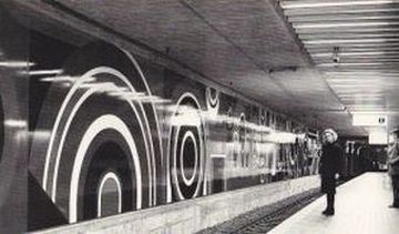 Oeuvre monumentale pour le métro de Hanovre, Jean Dewasne, 1975