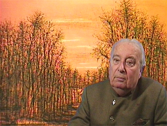 Portrait de Jean Carzou, 1995, Image tirée d’une vidéo pour l’Encyclopédie audiovisuelle de l’art contemporain.