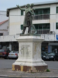 La place Victor Schœlcher à Cayenne en Guyane.