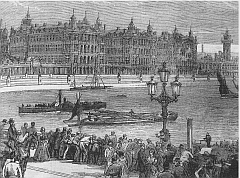 La Tamise devant le Quai Albert et l’Hôpital Saint-Thomas