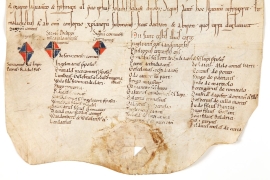 Hugues de Payns (Hugo de Paenciis) mentionné parmi les proches du comte de Champagne Hugues 1er.