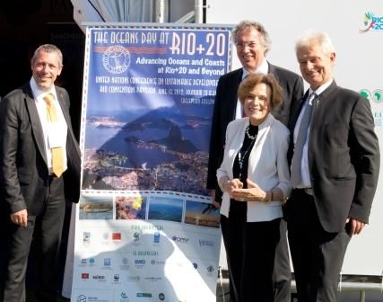 Global Ocean Forum- Jacques Rougerie (à droite)