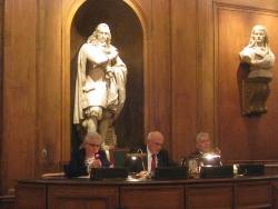 Séance de clôture 2011, à l’Institut de France : M. BOURGEOIS, M. WORONOFF, Mme DEMAROLLE