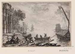 Claude Gellée dit Le Lorrain (vers 1600-1682), Le soleil levant, 1634, eau-forte, 12,7 x 19,4 cm Bibliothèque nationale de France