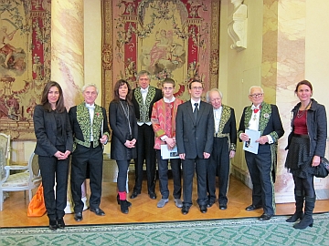 Prix Pierre Cardin, les lauréats et les membres du jury, Institut de France, 21 novembre 2012, Séance solennelle de l’Académie des beaux-arts