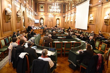 Une Journée à l’Académie des beaux-arts, une initiative du président François-Bernard Michel, Grande salle des séances de l’Institut de France, 28 novembre 2012