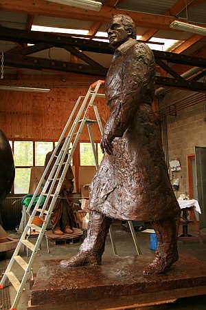 Jean Cardot, Jacques Chaban Delmas, bronze, 2012, Fonderie de Coubertin, 5 novembre 2012