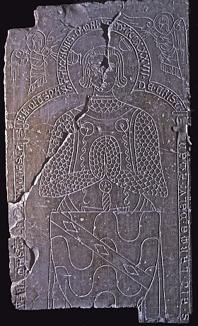 Dalle du chevalier Verny, conservée à Limassol, Chypre, photographie : Jean-Bernard de Vaivre