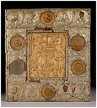 Constantinople XIIe siècle  Icône reliquaire de la Nativité