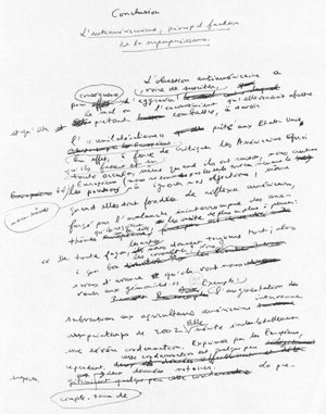 1er feuillet de la conclusion du livre L’obsession américaine par Jean-François Revel