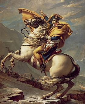 Bonaparte franchissant le Grand-Saint-Bernard (1800), château de Malmaison.