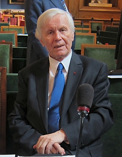 Eugen Simion, membre et ancien président de l’Académie roumaine, mais aussi correspondant de l’Académie des sciences morales et politiques, séance commune entre l’Académie des sciences morales et politiques et l’Académie roumaine, 10 juin 2013